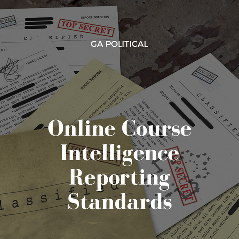 Online Course - Intelligence Reporting Standards